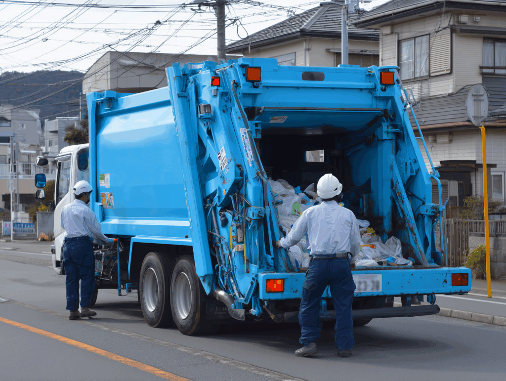 パッカー車で収集