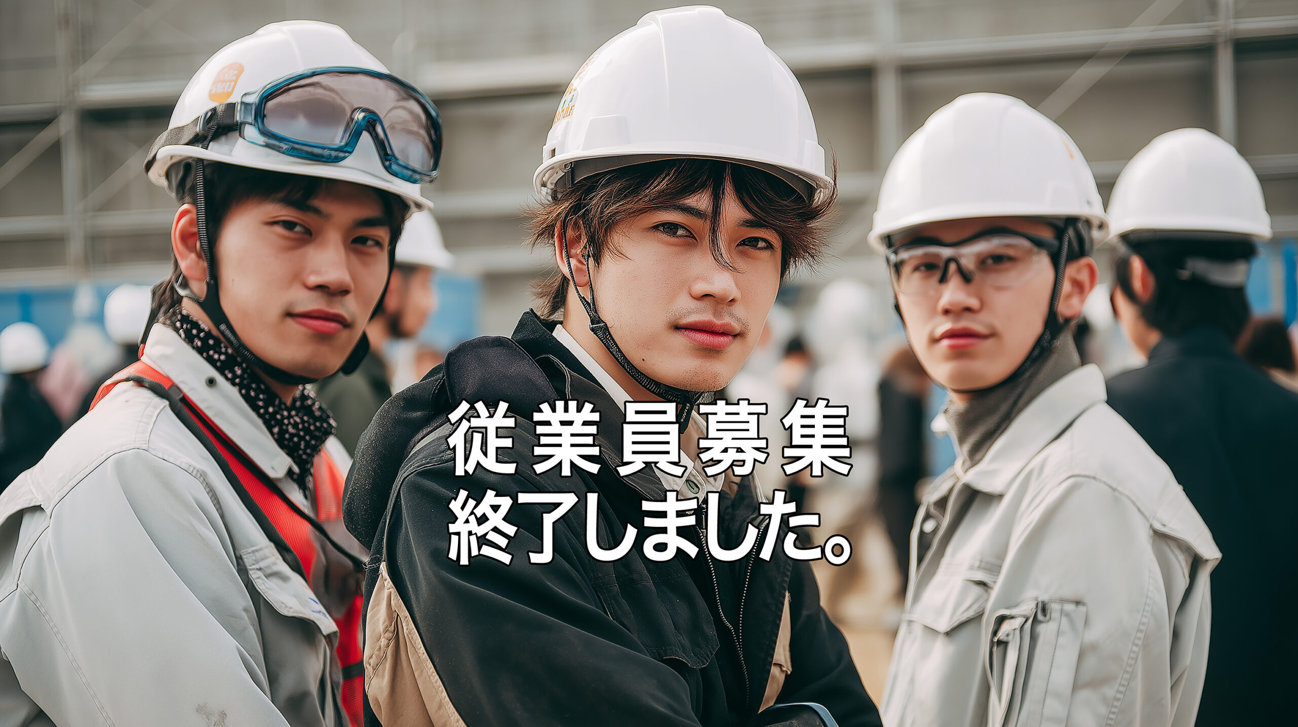 従業員募集終了のお知らせ